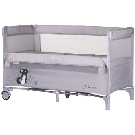 Patut bebe - Patut pliabil Chipolino Relax cloud cu laterala culisanta