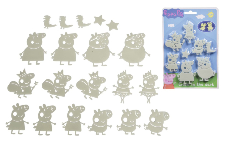 PEPPA PIG SET FIGURINE FOSFORESCENTE GLOW IN THE DARK [2]