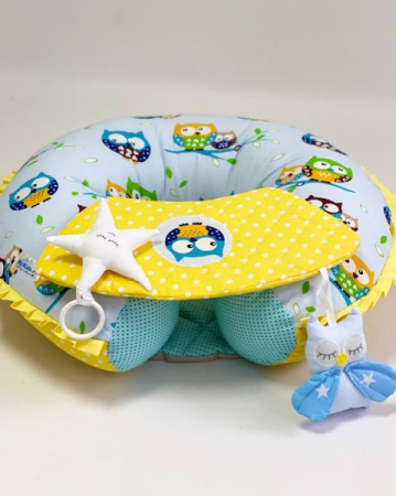 Baby Nest - Perna transformabila reductor MyKids 0307 Owls Blue