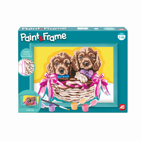 Jucarii role-play copii - PICTEAZA SI INRAMEAZA CATELUSI ADORABILI