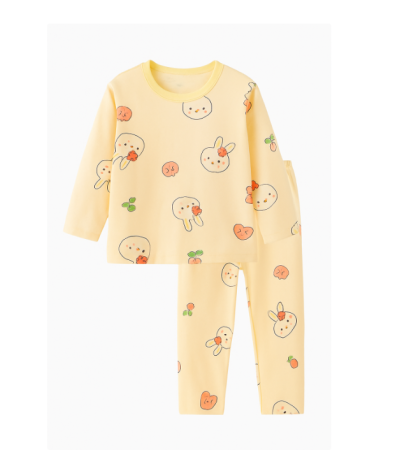 Pijamale - Pijama fetite, Model Iepuras, roz