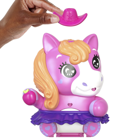 POLLY POCKET SET GENTUTA ANIMALUT PONEI LA RODEO CU ACCESORII [9]
