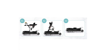 Premergator si Antemergator, 3 in 1, functie si de scaun de masa, reglabil pe inaltime, cu roti de silicon, muzical [2]