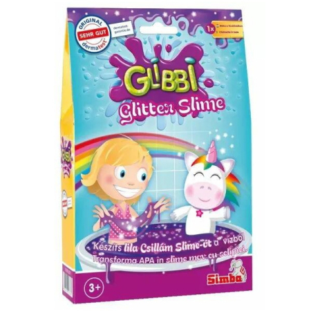 bubu-still.ro - Pudra de baie Simba Glibbi Glitter Slime 150 g