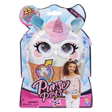 Papusi, plusuri, zane si figurine - PURSE PETS UNICORN IN FORMA DE INGHETATA