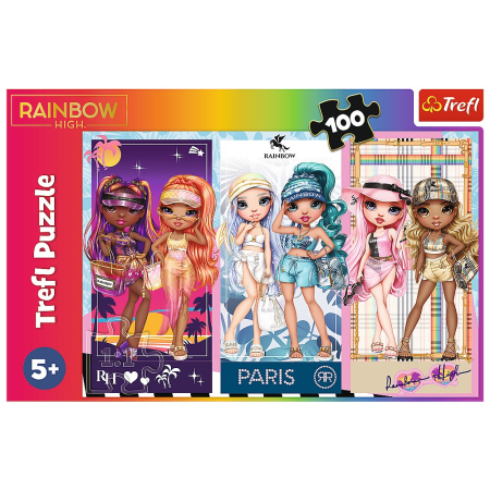 PUZZLE TREFL 100 RAINBOW HIGH PAPUSILE DEOSEBITE [2]