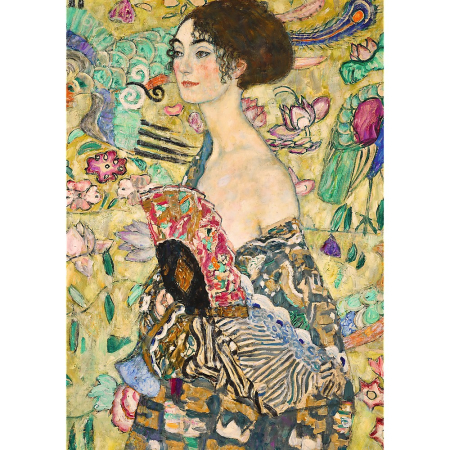 PUZZLE TREFL 1000 ART COLLECTION GUSTAV KLIMT DOAMNA CU EVANTAI [1]
