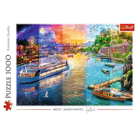 PUZZLE TREFL 1000 CROAZIERA PE RAU [2]