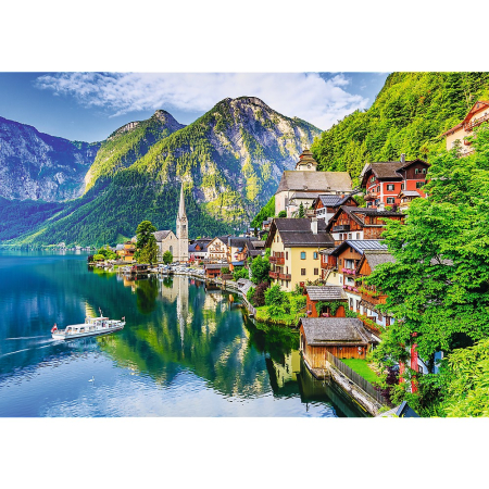 PUZZLE TREFL 1000 HALLSTATT AUSTRIA [1]