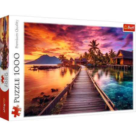 Puzzle si jocuri de construit - PUZZLE TREFL 1000 INSULA PARADISULUI