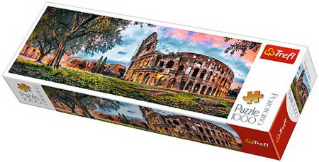 Puzzle si jocuri de construit - PUZZLE TREFL 1000 PANORAMA COLOSEUMUL LA RASARIT