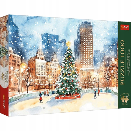 Puzzle si jocuri de construit - PUZZLE TREFL 1000 PREMIUM PLUS CENTRAL PARK USA WINTER WONDERLAND