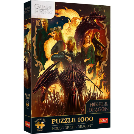 Noutati - PUZZLE TREFL 1000 PREMIUM PLUS GAME OF THRONES CASA DRAGONULUI