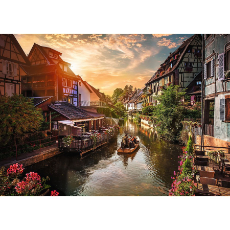 PUZZLE TREFL 1000 PREMIUM PLUS PHOTO ODYSSEY MICA VENETIE DIN COLMAR FRANTA [1]