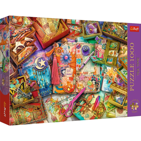 Noutati - PUZZLE TREFL 1000 PREMIUM PLUS TEA TIME UN BIROU PLIN DE INSPIRATIE