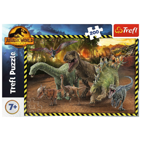 PUZZLE TREFL 200 JURASSIC WORLD IN PARCUL JURASSIC [2]
