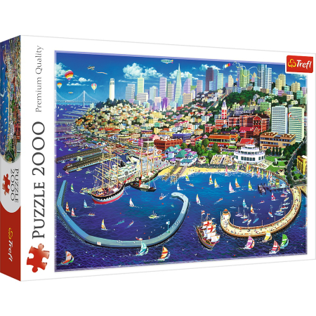 Puzzle si jocuri de construit - PUZZLE TREFL 2000 GOLFUL SAN FRANCISCO