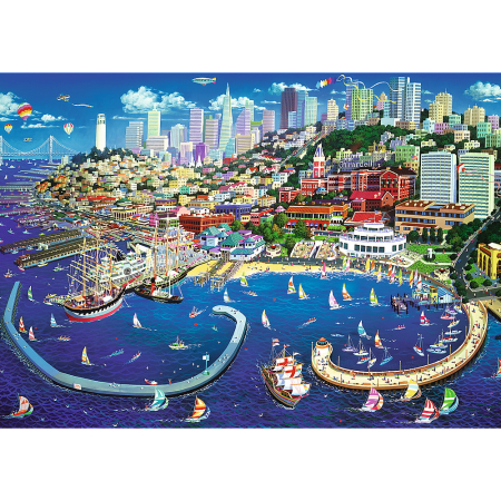 PUZZLE TREFL 2000 GOLFUL SAN FRANCISCO [1]