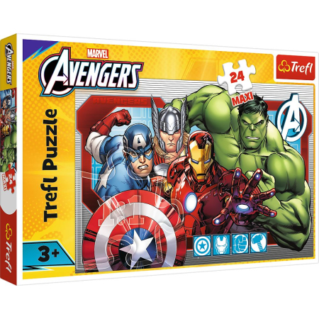 Puzzle si jocuri de construit - PUZZLE TREFL 24 MAXI MARVEL RAZBUNATORII INTOTDEAUNA JUST