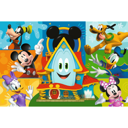 PUZZLE TREFL 24 MAXI MICKEY MOUSE CASA PRIETENILOR AMUZANTI [1]