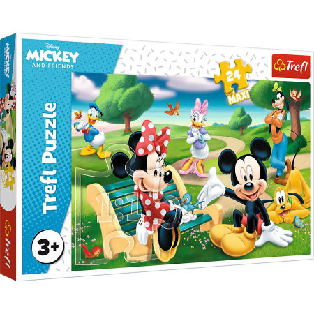 Puzzle si jocuri de construit - PUZZLE TREFL 24 MAXI MICKEY MOUSE INTRE PRIETENI