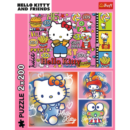 PUZZLE TREFL 2X200 HELLO KITTY SI PRIETENII [3]