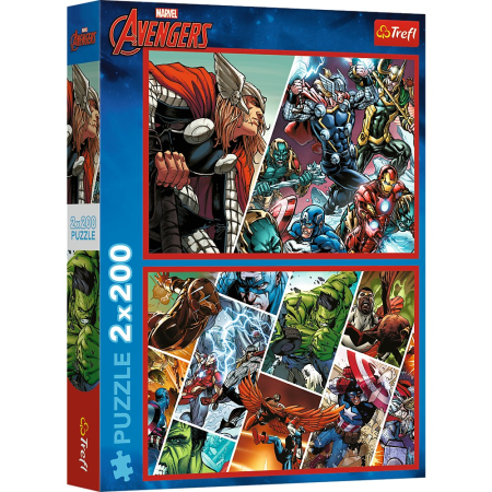 Noutati - PUZZLE TREFL 2X200 MARVEL AVENGERS APARATORII LUMII