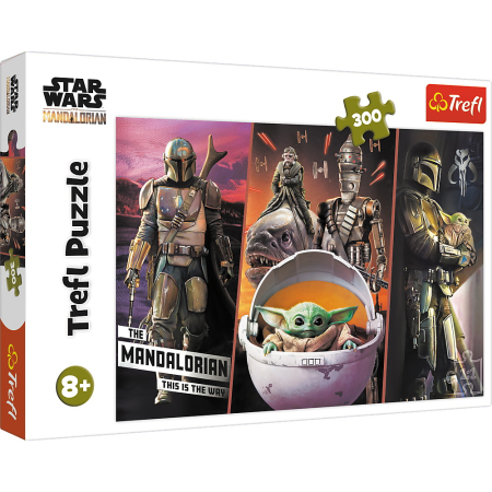 Puzzle si jocuri de construit - PUZZLE TREFL 300 STAR WARS MANDALORIANUL