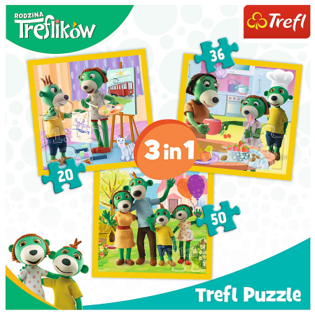 PUZZLE TREFL 3IN1 DISTRACTIE IN FAMILIA TREFILIKI [4]