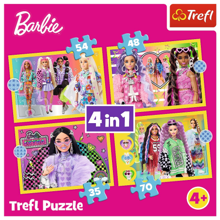 PUZZLE TREFL 4IN1 BARBIE MINUNATA LUME [5]