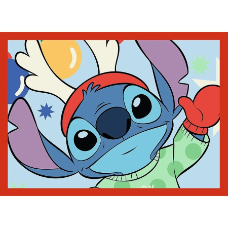 PUZZLE TREFL 4IN1 DISNEY LILO SI STITCH DE CRACIUN [3]