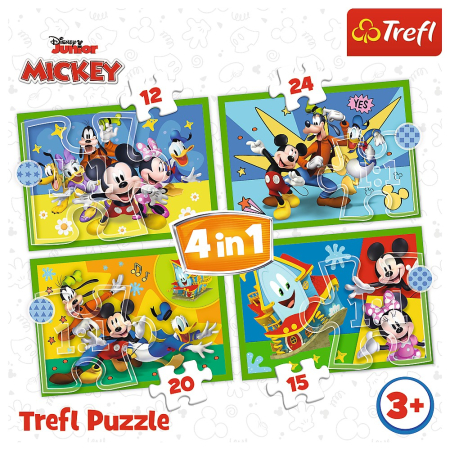 PUZZLE TREFL 4IN1 MICKEY MOUSE SI PRIETENII [5]