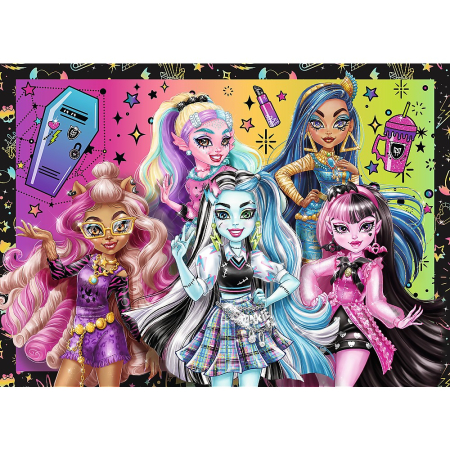 PUZZLE TREFL 4IN1 MONSTER HIGH O ZI ELECTRIZANTA [1]