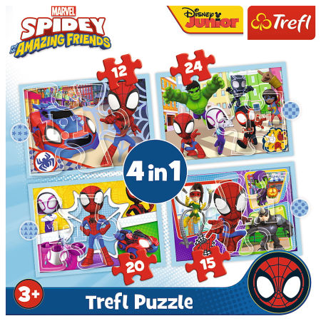 PUZZLE TREFL 4IN1 SPIDAY ECHIPA SPIDAY [5]
