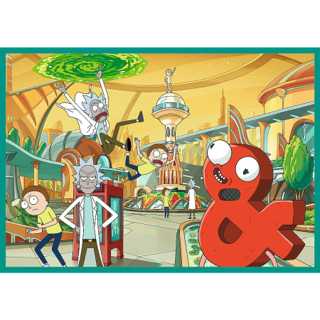 PUZZLE TREFL 4X250 LUMEA INTORTOCHEATA A LUI RICK SI MORTY [2]