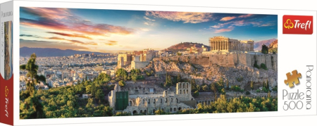 Puzzle si jocuri de construit - PUZZLE TREFL 500 PANORAMA ACROPOLIS ATENA