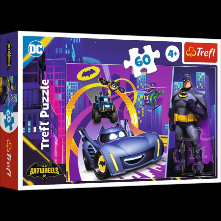 Puzzle si jocuri de construit - PUZZLE TREFL 60 BATMAN SI VEHICULELE LUI