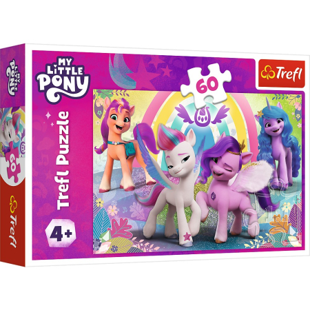 Puzzle si jocuri de construit - PUZZLE TREFL 60 MY LITTLE PONY IN LUMEA PRIETENIILOR