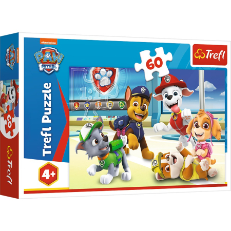 Puzzle si jocuri de construit - PUZZLE TREFL 60 PATRULA CATELUSILOR IN LUMEA CATEILOR