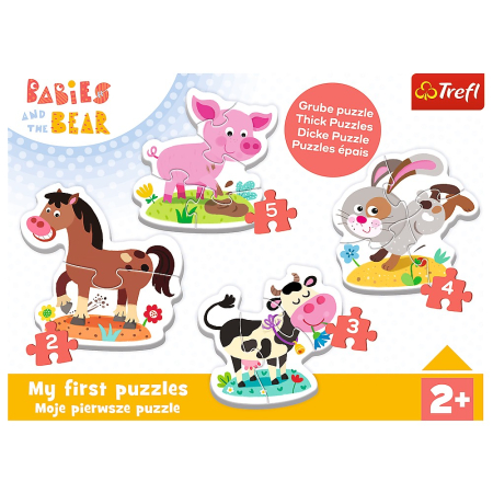 PUZZLE TREFL BABY CLASIC LA FERMA 14 PIESE [4]
