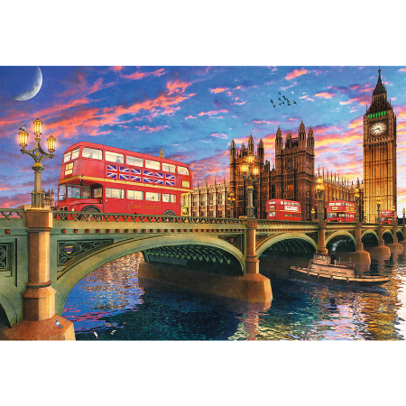 PUZZLE TREFL DIN LEMN 500+1 OBICTIVELE TURISTICE DIN LONDRA [1]