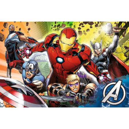 PUZZLE TREFL PRIMO  24 SUPER MAXI DISNEY  MARVEL RAZBUNATORII PUTERNICI [1]
