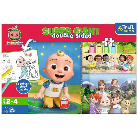 PUZZLE TREFL PRIMO SUPER GIANT 15 COCOMELON [3]