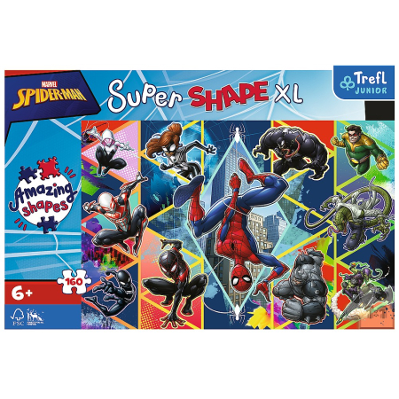 PUZZLE TREFL PRIMO SUPER SHAPE XXL 160 SPIDERMAN [2]