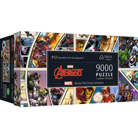Puzzle si jocuri de construit - PUZZLE TREFL UFT 9000 MARVEL AVENGERS PRIN UNIVERSUL COMIC