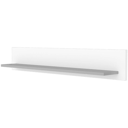 Birou copii - Raft de perete Hubners Patrik 80 cm alb grafit