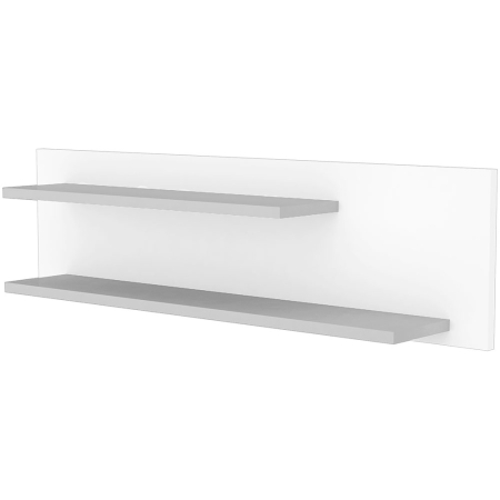 Birou copii - Raft dublu de perete Hubners Patrik 100 cm alb grafit