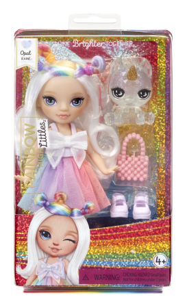 Papusi, plusuri, zane si figurine - RAINBOW HIGH LITTLES PAPUSA OPAL RAINE