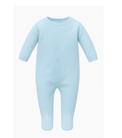 Haine bebe fetite - Salopeta bebelus, Albastra, Bumbac pieptanat