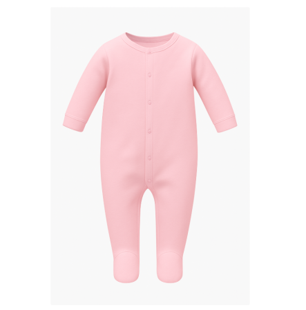 Haine bebe fetite - Salopeta bebelus, Roz, Bumbac pieptanat